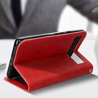 Acheter Avizar Étui Portefeuille pour Google Pixel 6a Porte-cartes Soft-touch Clapet aimanté  rouge