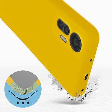 Avis Avizar Coque pour Xiaomi 12 Lite Silicone Semi-rigide Finition Soft-touch Fine jaune