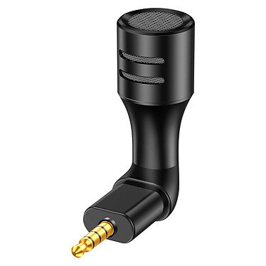 Avizar Micro Jack 3.5mm Réduction de bruit et son omnidirectionnel Ultra-compact Noir