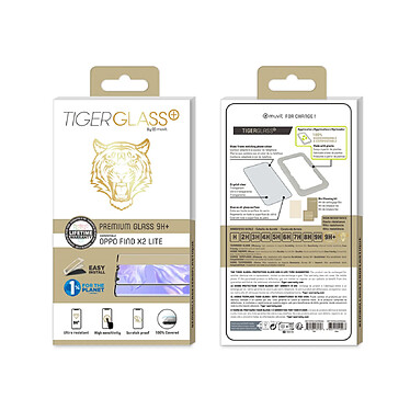 Tiger Protection d'écran pour Oppo Find X2 Lite Antibactérienne Transparent