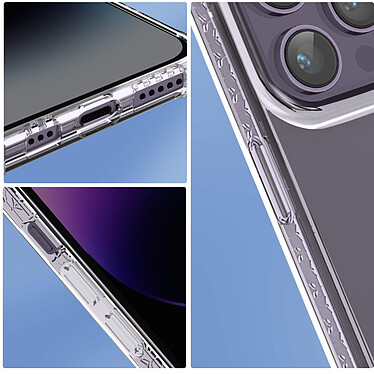 Force Case Coque pour iPhone 14 Pro Max Garantie à Vie Anti-Chute 2m Air  Transparent pas cher