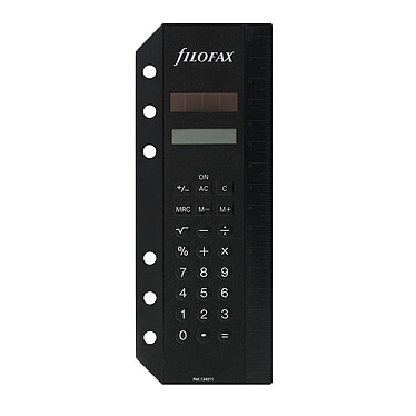 FILOFAX Calculatrice pour formats Personal & A5 Noir