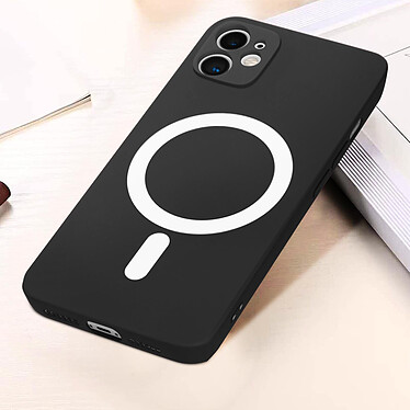Avis Avizar Coque MagSafe pour iPhone 11 Soft Touch Finition Mate Bords Surélevés Antichoc  noir