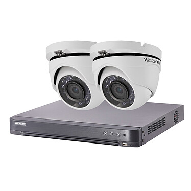 Hikvision - HIK-2DOM-THD-002 - Kit vidéo surveillance Turbo HD 2 caméras dôme