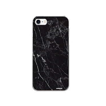 Acheter Evetane Coque iPhone 7/8/ iPhone SE 2020/ 2022 silicone transparente Motif Marbre noir ultra resistant
