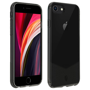 Force Case Coque pour iPhone SE 2022, 2020 et 8, 7, 6S, 6 Système Tryax Anti-chutes 1m  Pure Noir