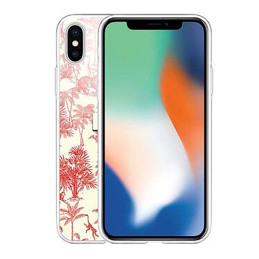 Avis LaCoqueFrançaise Coque iPhone X/Xs silicone transparente Motif Botanic Amour ultra resistant