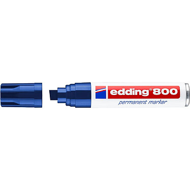 EDDING Marqueur Permanent 800 Corps Alu Bleu Pointe Biseau 4-12 mm