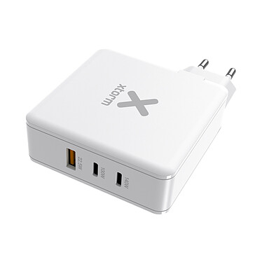 Xtorm Chargeur Secteur 140W Technologie Gan 2 USB-C + USB Compact Volt Blanc