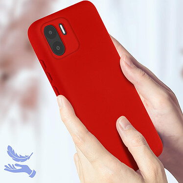 Acheter Avizar Coque pour Xiaomi Redmi A1 et A2 Silicone Semi-rigide Finition Soft-touch Fine  rouge