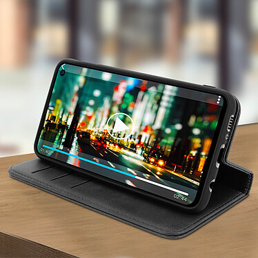 Acheter Avizar Housse Samsung Galaxy S10e Étui Porte-cartes Support Stand Coque Silicone noir