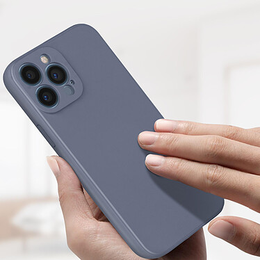 Avis Avizar Coque iPhone 13 Pro Max Silicone Semi-Rigide avec Finition Soft Touch bleu