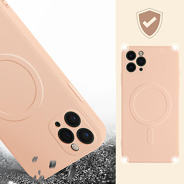 Acheter Avizar Coque Magsafe iPhone 11 Pro Max Silicone Souple Intérieur Soft-touch Mag Cover  rose gold