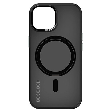 Decoded Coque MagSafe pour iPhone 15 Plus Bague Rotative Support Loop Stand Noir