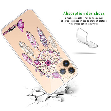 Avis Evetane Coque iPhone 11 Pro silicone transparente Motif Carpe diem ultra resistant