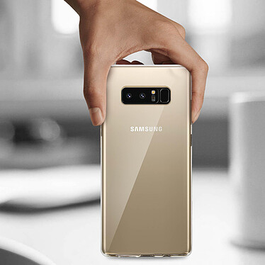 Avizar Pack Protection Galaxy Note 8 Coque silicone transparente + film verre trempé pas cher