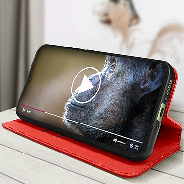 Acheter Avizar Housse pour Samsung Galaxy A54 5G Clapet Magnétique Porte-carte Support vidéo  Rouge