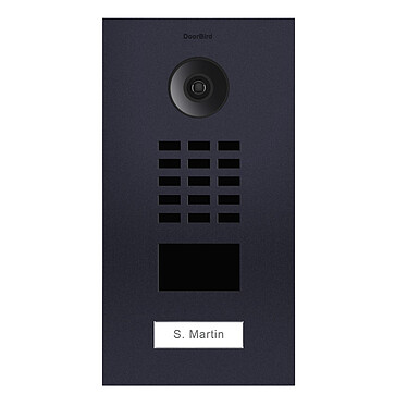 Doorbird - Portier vidéo IP avec lecteur de badge RFID - Encastrable  - D2101V-RAL7016
