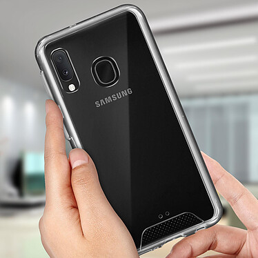 Avizar Coque Samsung Galaxy A20e Antichoc Bumper Collection Cristal Transparent pas cher