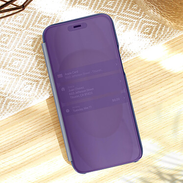 Acheter Avizar Étui Clear View pour iPhone 15 Plus Clapet Miroir Fonction Support  Violet Lavande