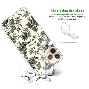 Avis LaCoqueFrançaise Coque iPhone 11 Pro Max 360 intégrale transparente Motif Botanic Evasion Tendance