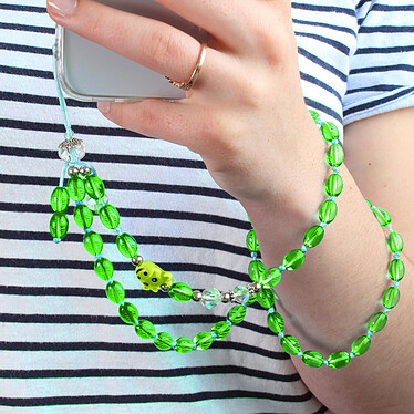 Acheter Avizar Bijou de Téléphone Bracelet à Perles vertes Collection Audacious
