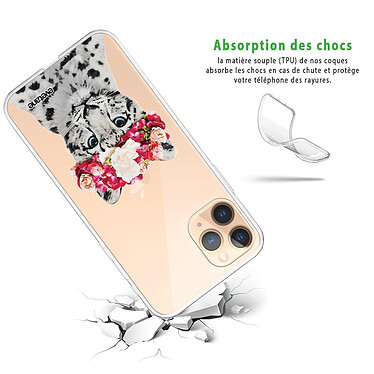 Avis Evetane Coque iPhone 11 Pro Max 360 intégrale transparente Motif Leopard Couronne Tendance