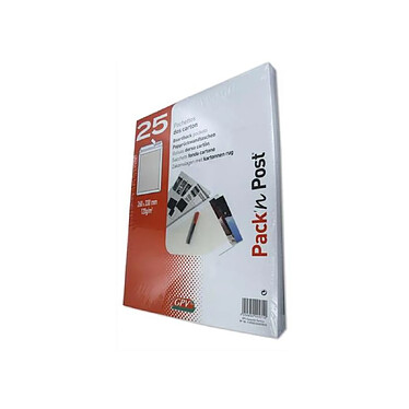 Avis GPV Paquet de 25 pochettes dos carton velin blanc 24 260x330 bande de protection