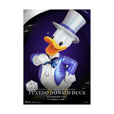 Disney 100th - Statuette Master Craft Tuxedo Donald Duck (Platinum Ver.) pas cher
