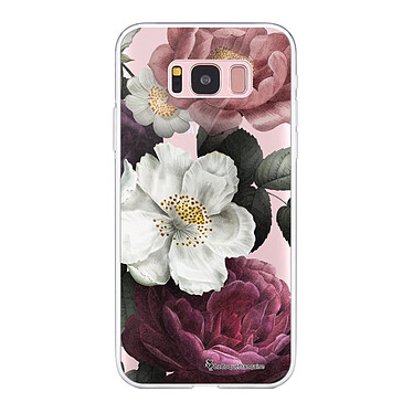 LaCoqueFrançaise Coque Samsung Galaxy S8 360 intégrale transparente Motif Fleurs roses Tendance