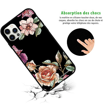 Avis LaCoqueFrançaise Coque iPhone 12/12 Pro Silicone Liquide Douce Amour en fleurs