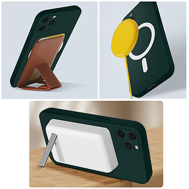 Acheter Avizar Coque MagSafe pour iPhone 11 Pro Soft Touch Finition Mate Bords Surélevés  vert foncé
