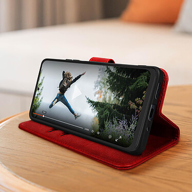 Avis Avizar Étui pour Xiaomi Redmi Note 12 5G et Poco X5 Pro porte-carte support vidéo  Rouge