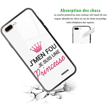 Avis Evetane Coque iPhone 7 Plus/ 8 Plus Coque Soft Touch Glossy Je suis une princesse Design