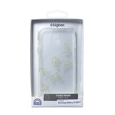 BigBen Connected Coque pour Samsung Galaxy J3 2017 Semi-rigide Origami Transparent