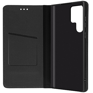 Forcell Étui pour Samsung Galaxy S22 Ultra Cuir Porte-carte  Smart Pro Leather Noir