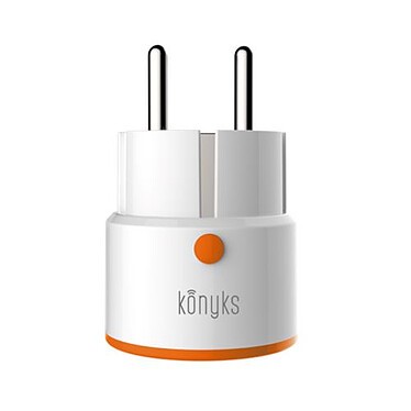Konyks Priska Max Easy EU Prise connectée WiFi+BT 16A avec compteur de consommation, compatible Alexa et Google Home, automatisations faciles