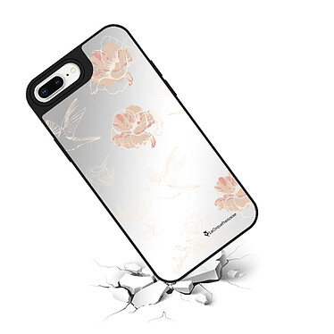 Avis LaCoqueFrançaise Coque iPhone 7 Plus/8 Plus miroir Fleurs Blanches Design