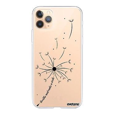 Evetane Coque iPhone 11 Pro 360 intégrale transparente Motif Pissenlit Make a wish Tendance