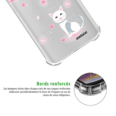 Acheter Evetane Coque Xiaomi Redmi 9T anti-choc souple angles renforcés transparente Motif Chat et Fleurs