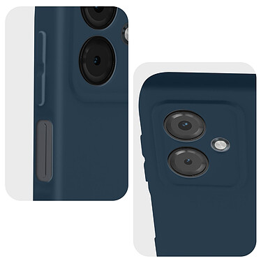 Avizar Coque pour Motorola Moto G14 Silicone Semi-rigide Doux au Toucher  Bleu Nuit pas cher