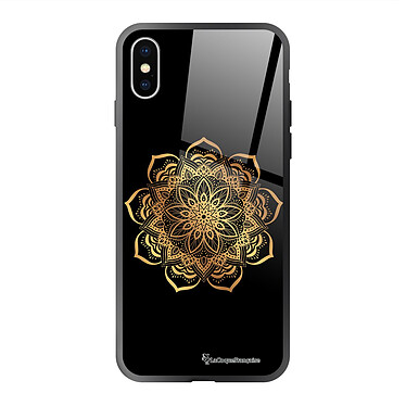 LaCoqueFrançaise Coque iPhone X/Xs Coque Soft Touch Glossy Mandala Or Design