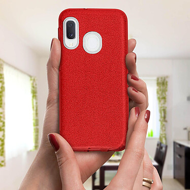 Acheter Avizar Coque Rouge Design pailleté pour Samsung Galaxy A20e