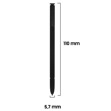 Acheter Avizar Stylet Bluetooth Galaxy Note 8 Écran Tactile Pointe fine 0.7mm - Noir