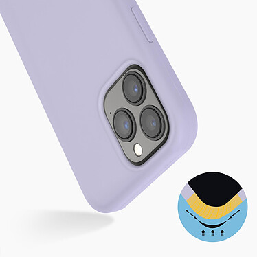 Avis Avizar Coque iPhone 13 Pro Soft-touch Silicone Semi-rigide violet