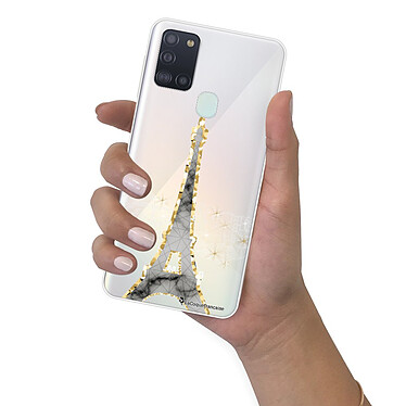 LaCoqueFrançaise Coque Samsung Galaxy A21S 360 intégrale transparente Motif Illumination de paris Tendance pas cher