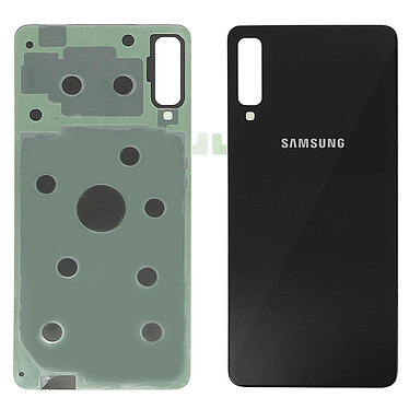 Clappio Cache batterie Samsung Galaxy A7 2018 Coque arrière de remplacement - Noir