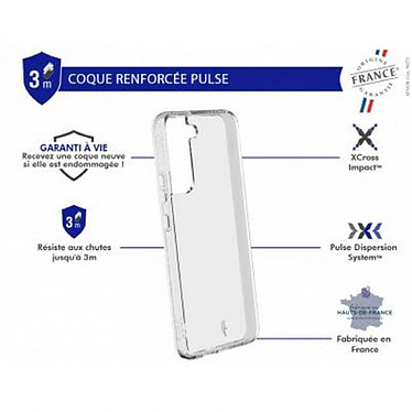 Avis Force Case Coque Renforcée pour Samsung Galaxy S22 Plus PULSE Transparent