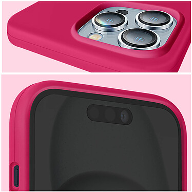 Acheter Moxie Coque pour iPhone 15 Pro Semi-rigide Intérieur Microfibre Fuchsia