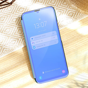 Acheter Avizar Étui Clear View pour Samsung Galaxy A54 5G Clapet Miroir Fonction Support  Bleu